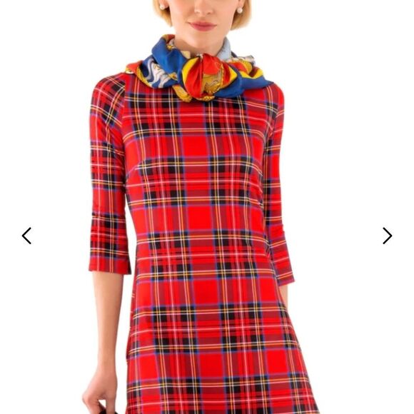 Gretchen Scott Designs Red Plaid Dress - Picture 2 of 7